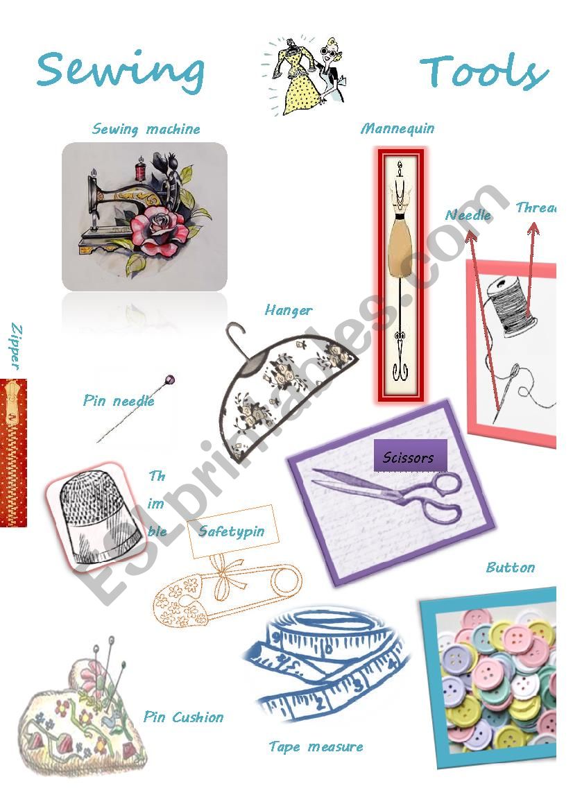 Sweing tools worksheet