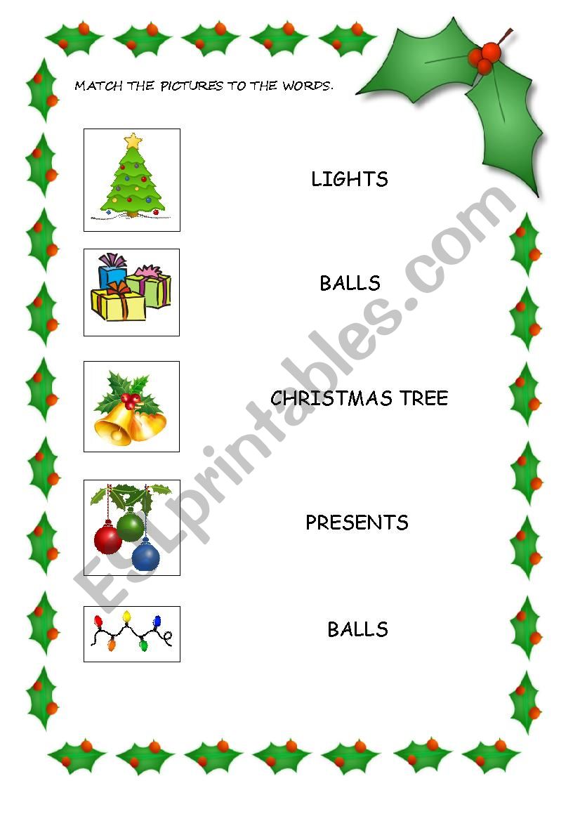 CHRISTMAS IS COMING! worksheet