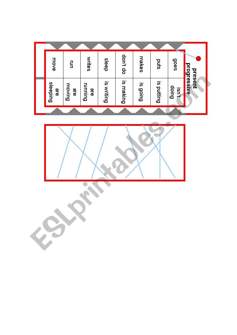 present progressive worksheet