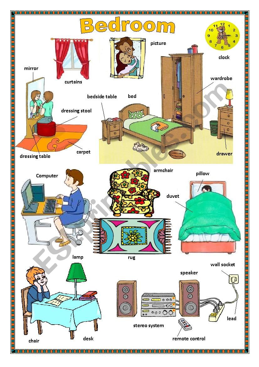 Bedroom. worksheet