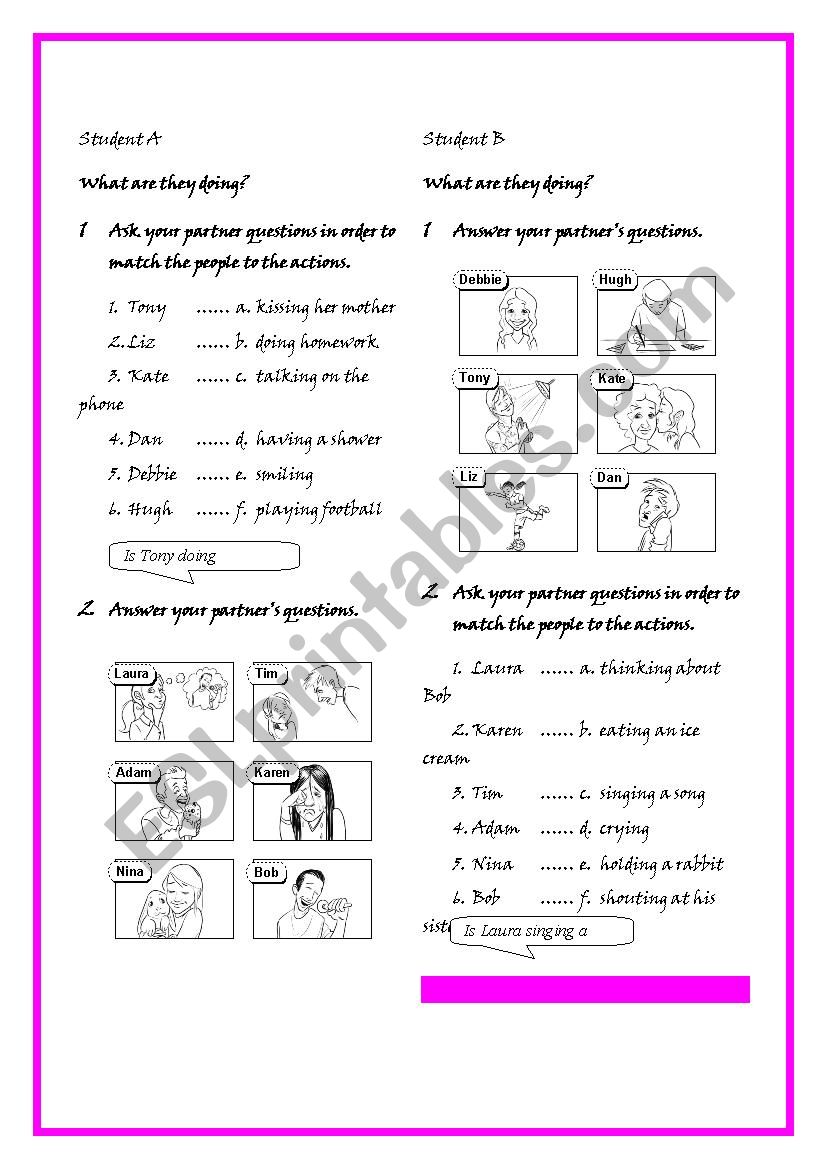 PAIR WORK worksheet