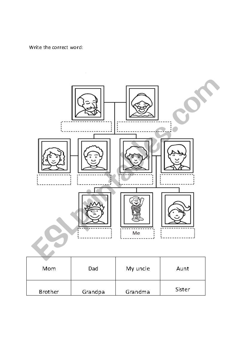 Family  worksheet