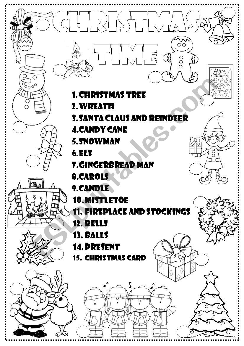 CHRISTMAS TIME worksheet