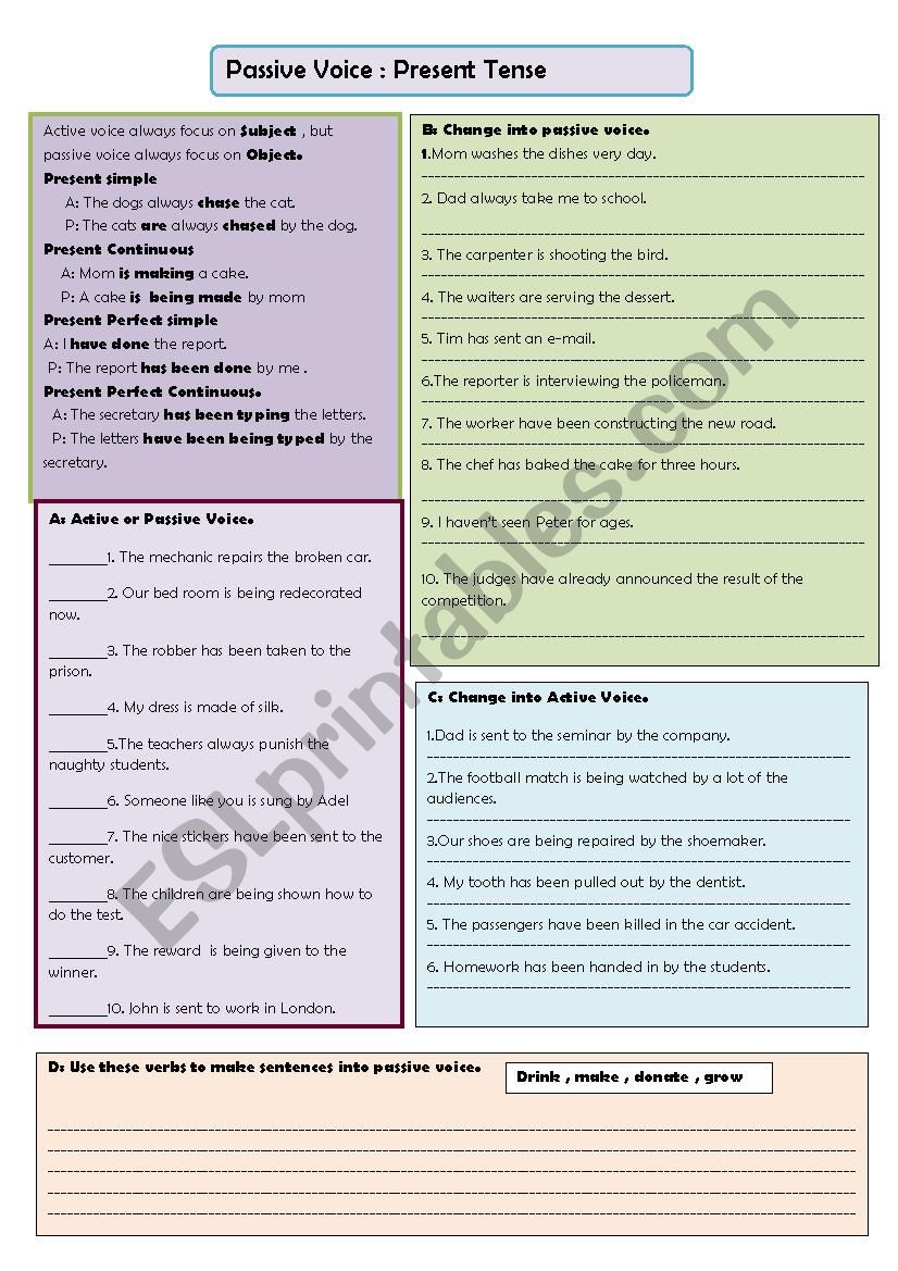 passive-voice-present-tense-esl-worksheet-by-dollaporn