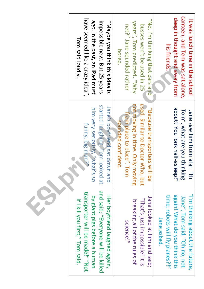 Future Passive - Rearrange the story and find the Passive