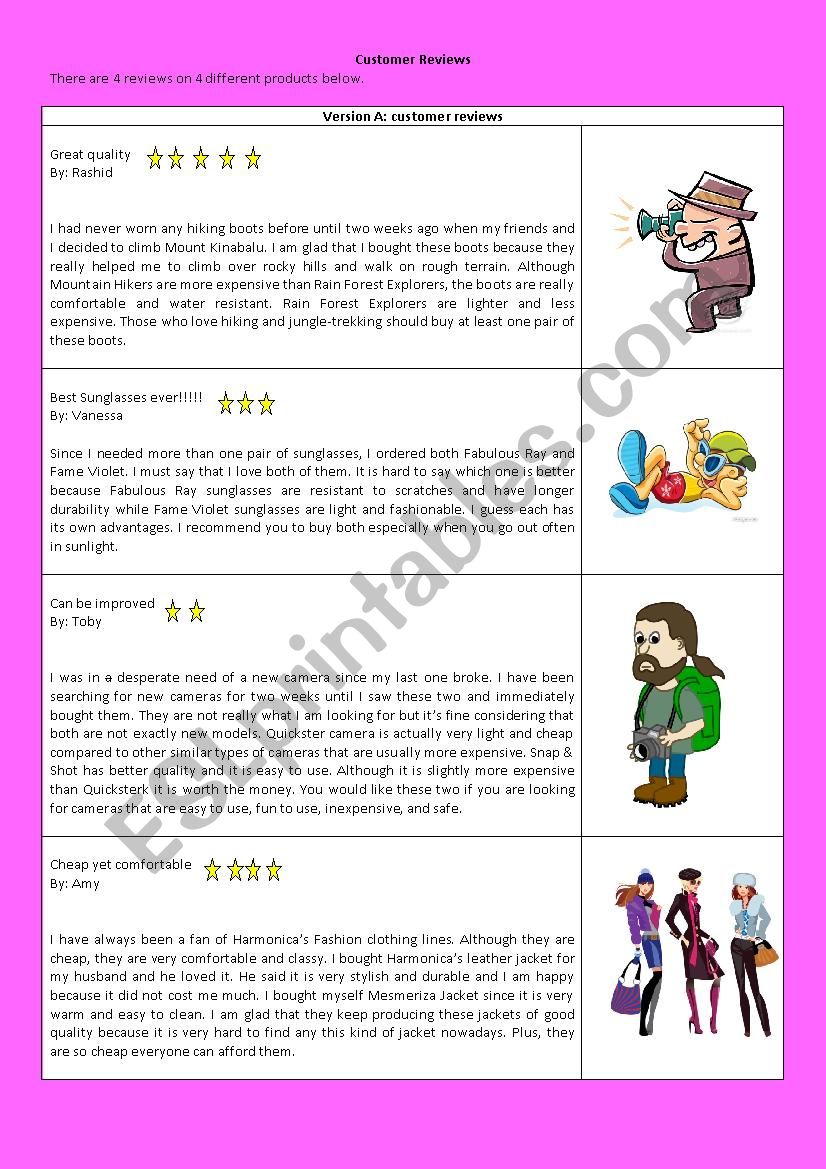 Information Gap Task 4/8 worksheet