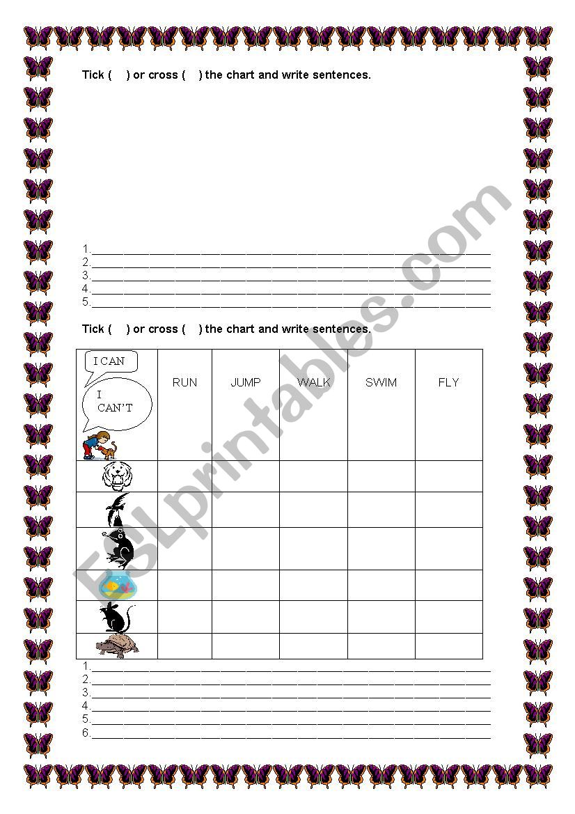 Animal habitats worksheet