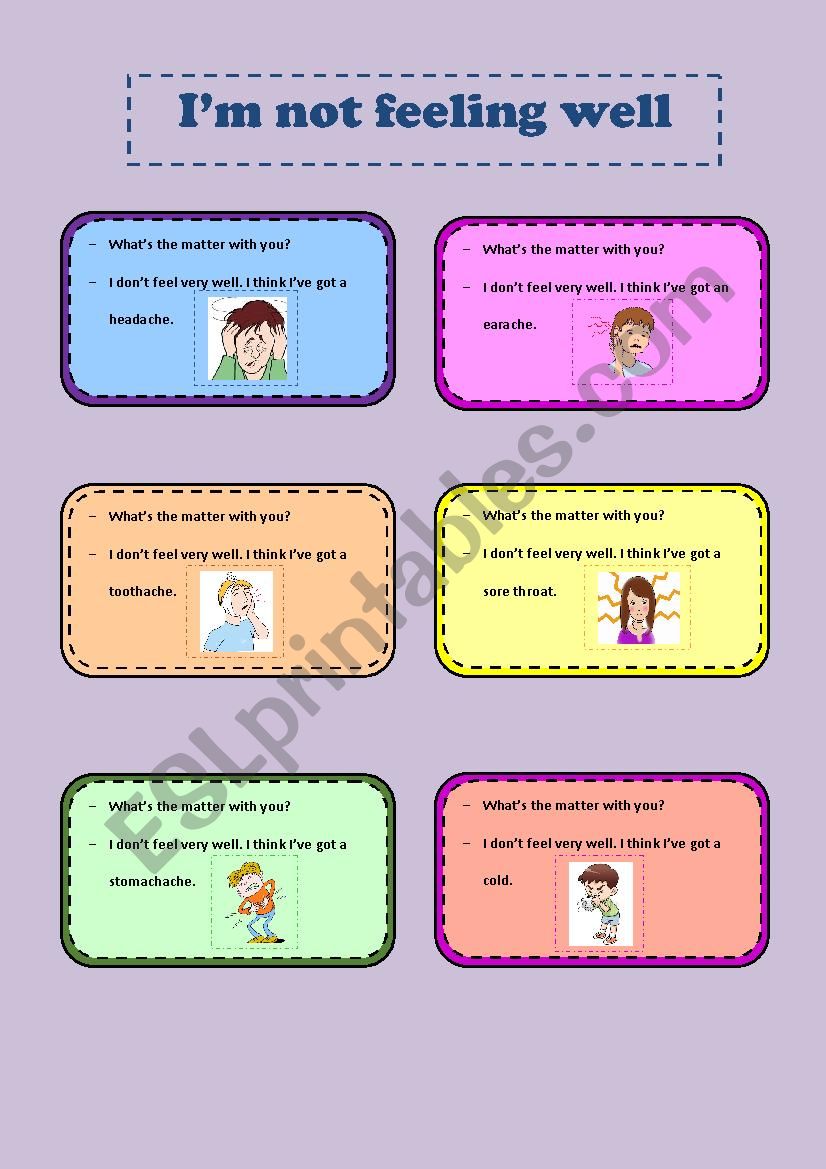 ILLNESSES GAME worksheet