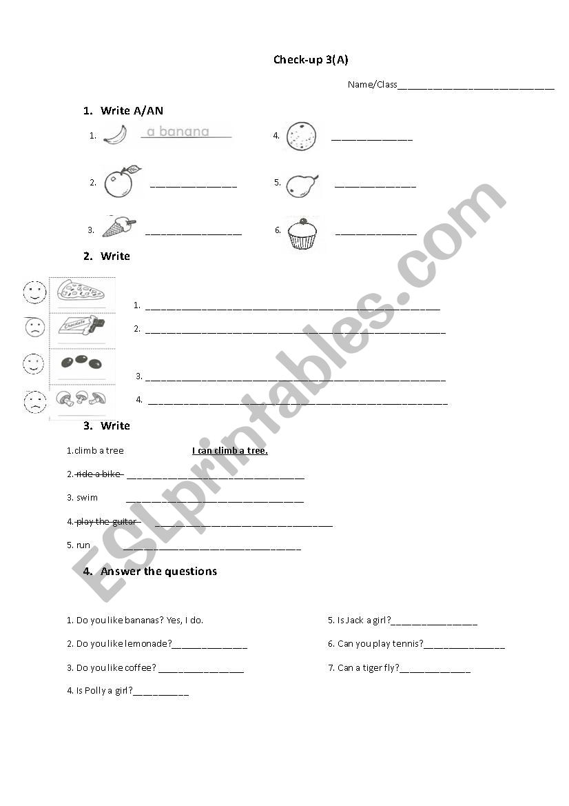 Happy Street 1-Unit 4 (test) worksheet