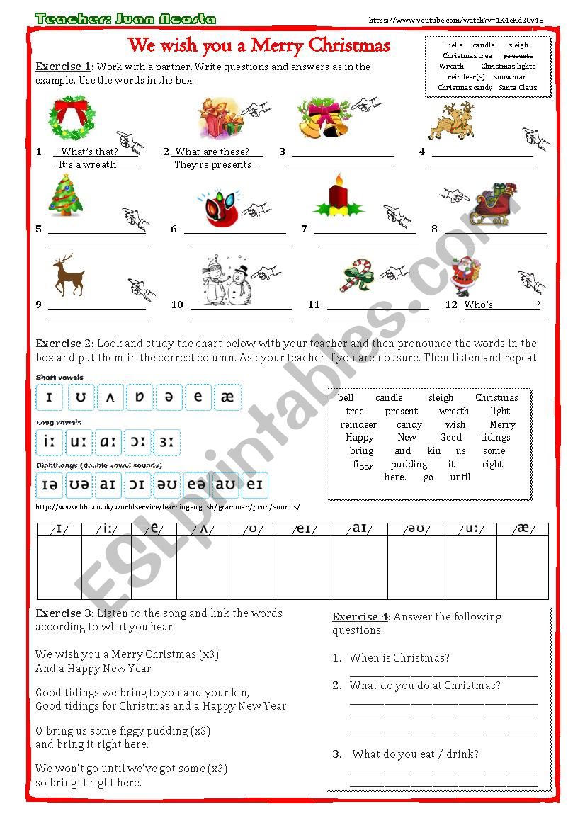 we wish a merry christmas worksheet we wish a merry christmas worksheet
