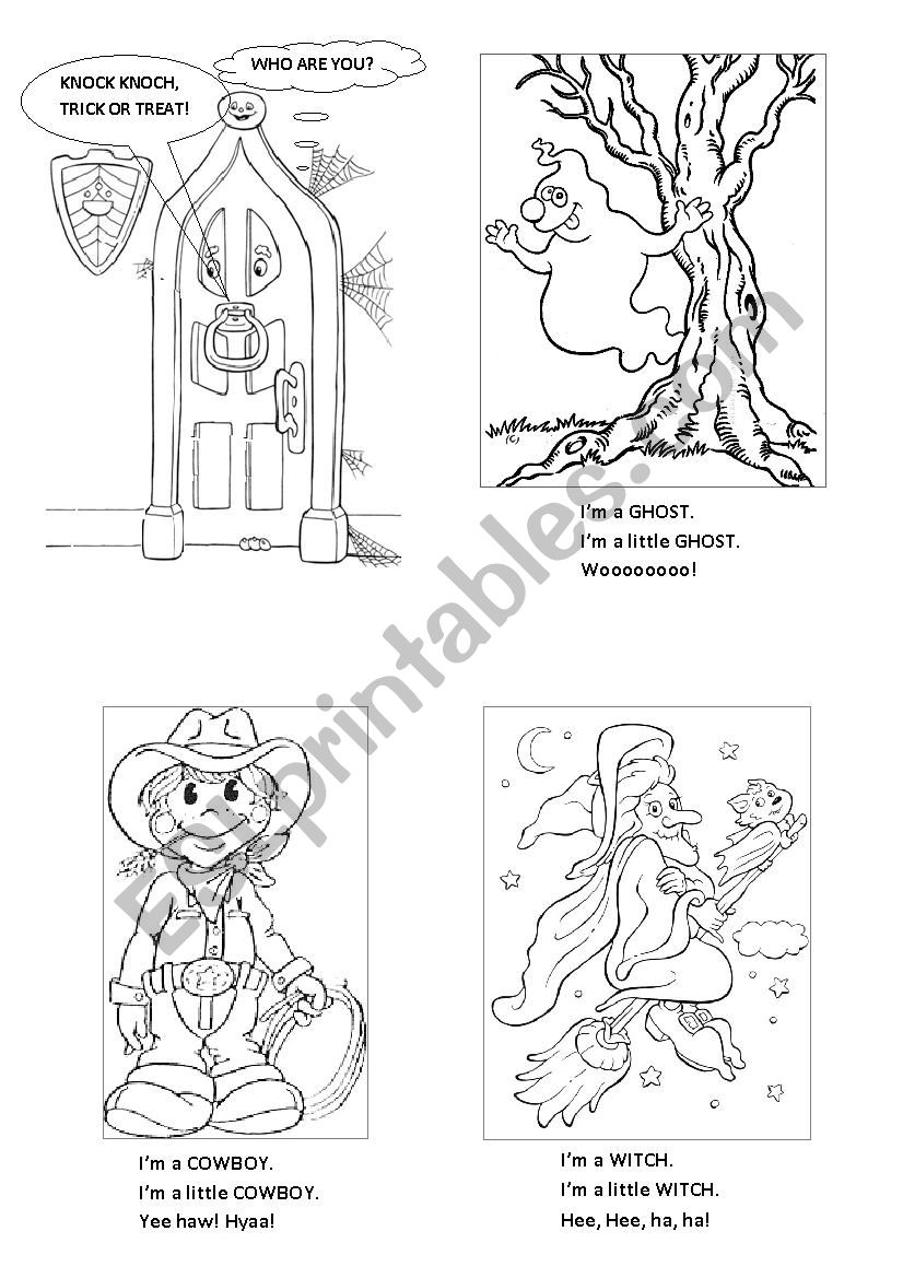 halloween minibook worksheet