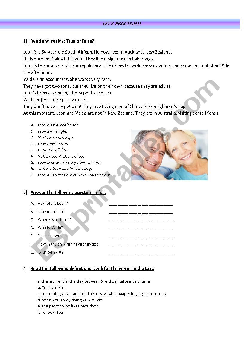 simple present practice worksheet