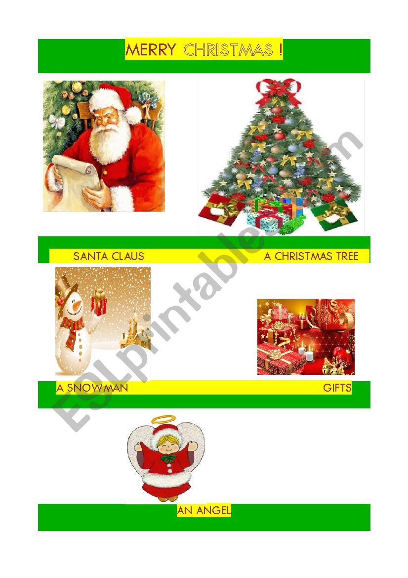  CHRISTMAS TIME FOR EVERYONE! worksheet