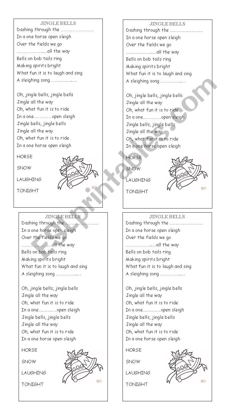 Jingle bells worksheet