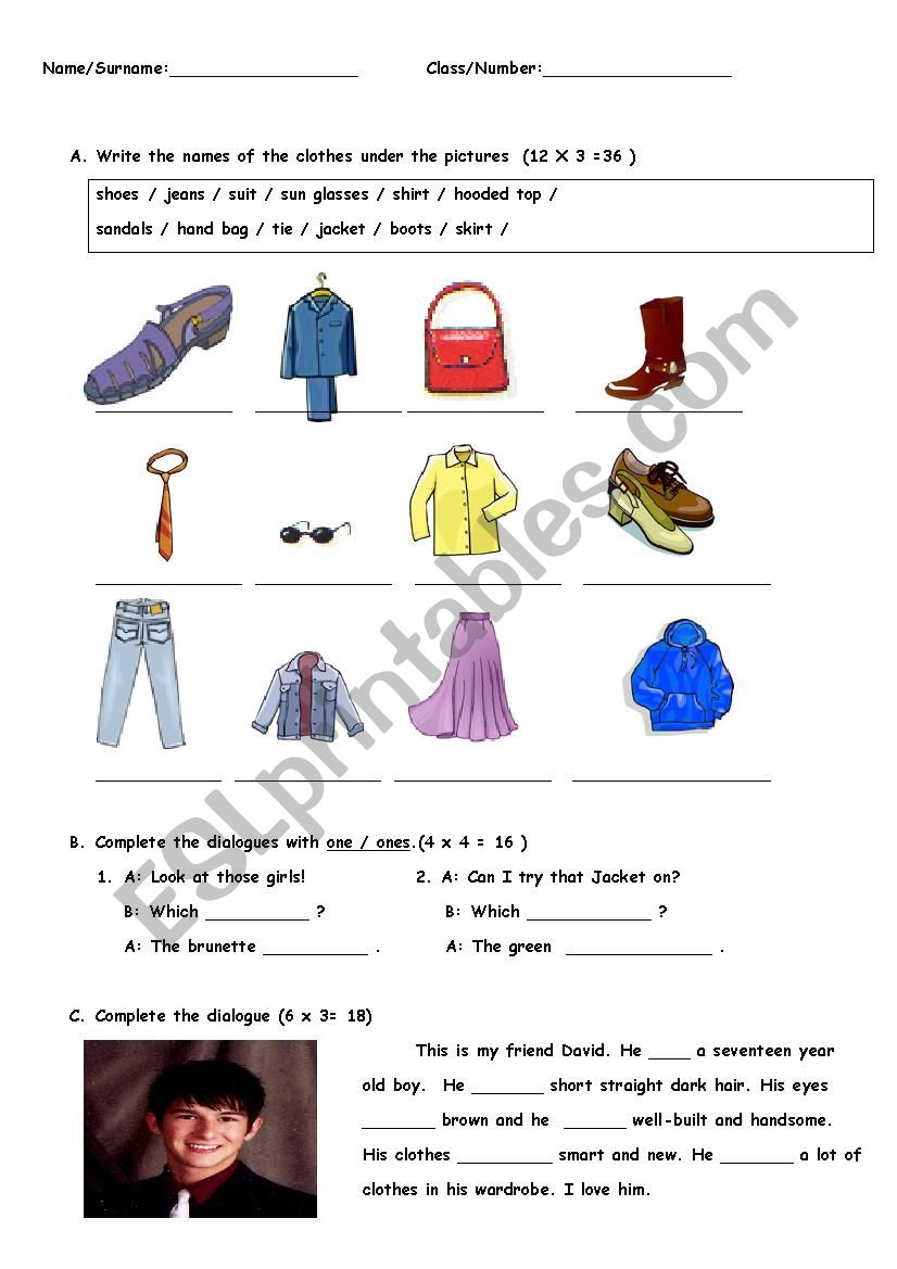 Sample Exam Paper (Group A) worksheet