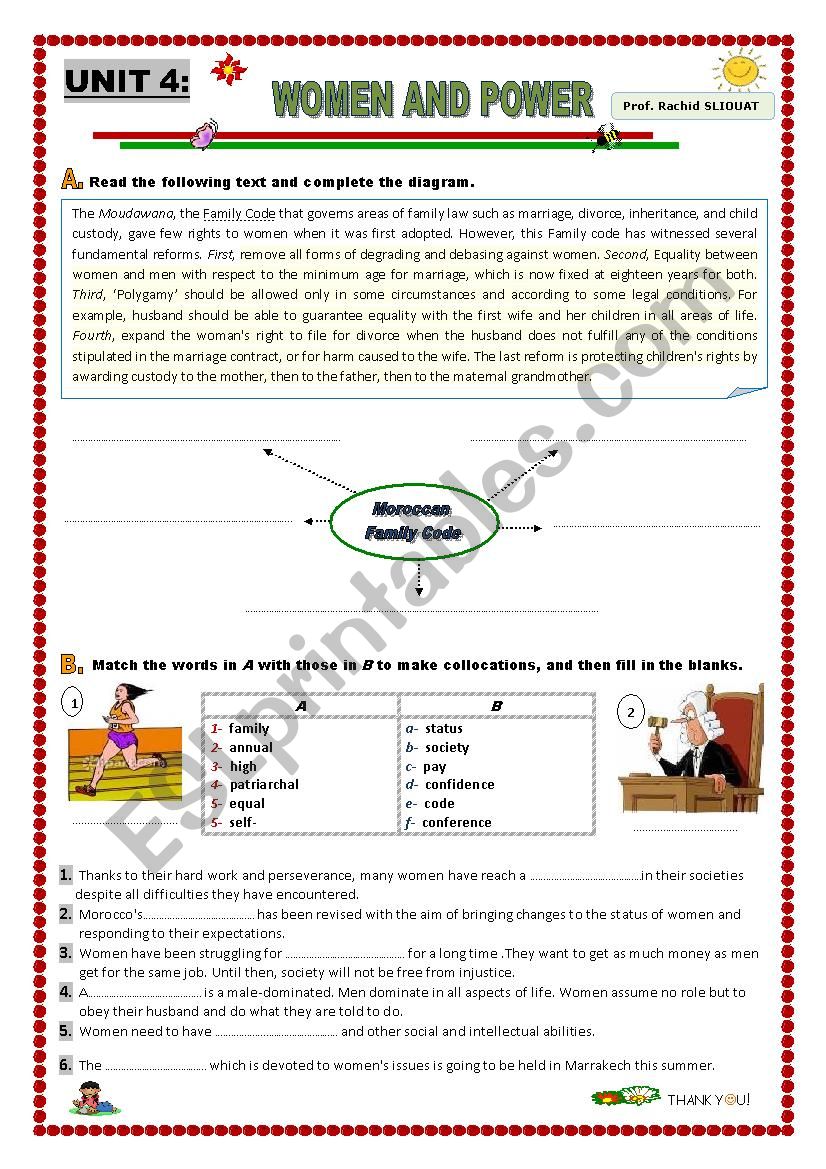 Women and Power worksheet