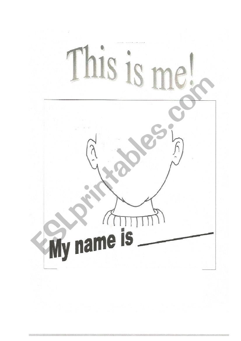 This is me worksheet