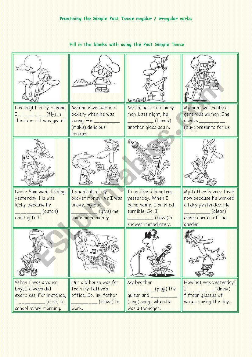 The Simple Past Tense worksheet