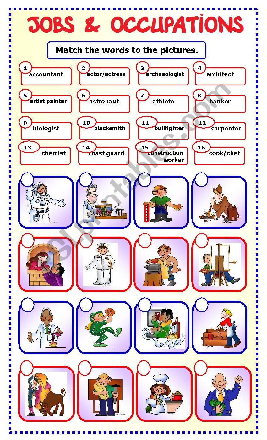 Jobs and Occupations: matching_1