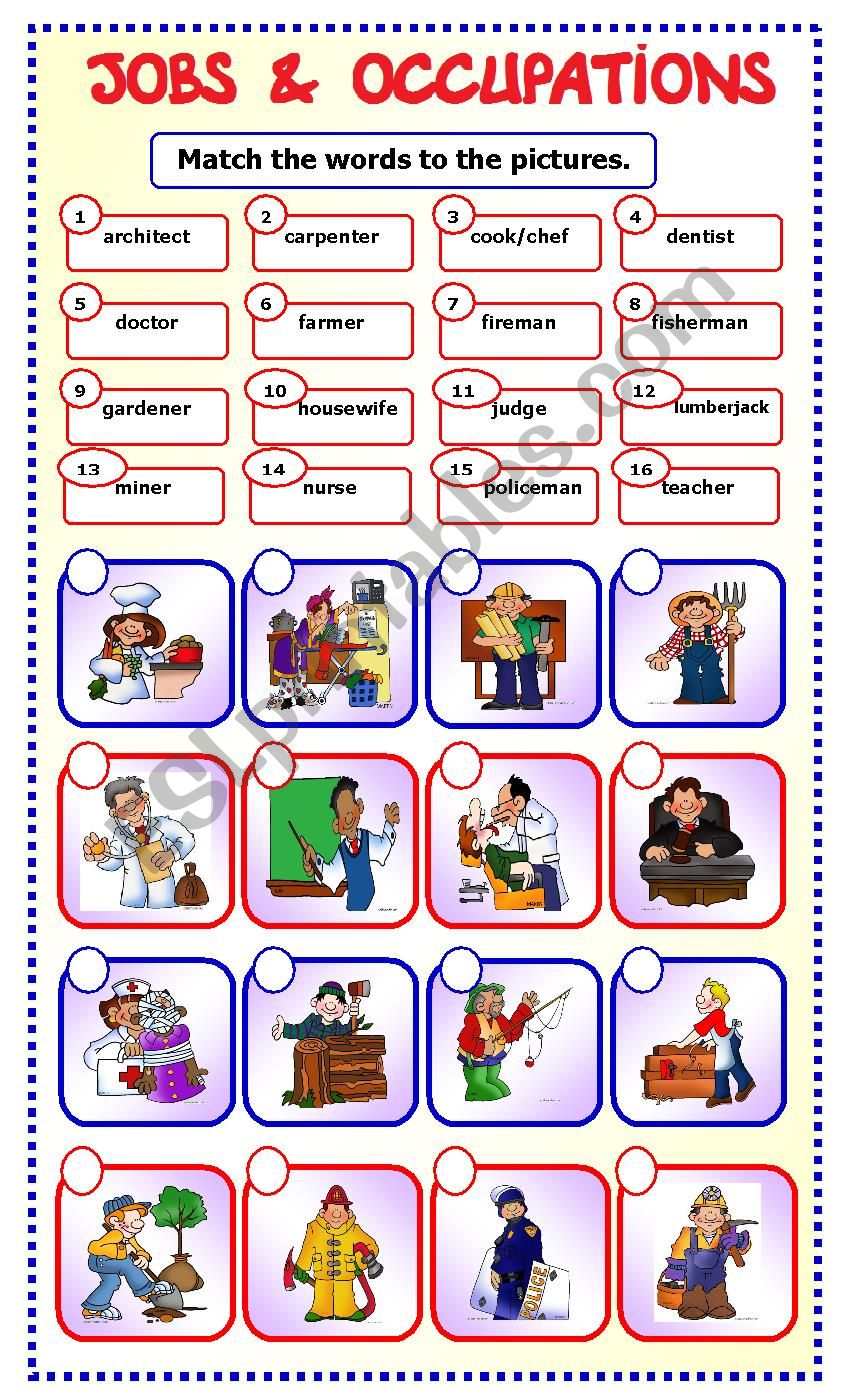 Jobs and Occupations: matching_6