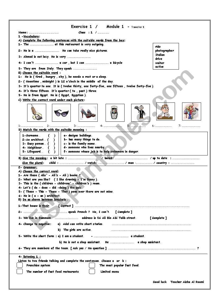 worksheet om module 4 worksheet