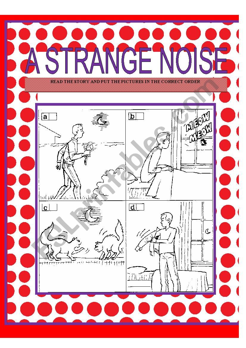 A Strange Noise worksheet