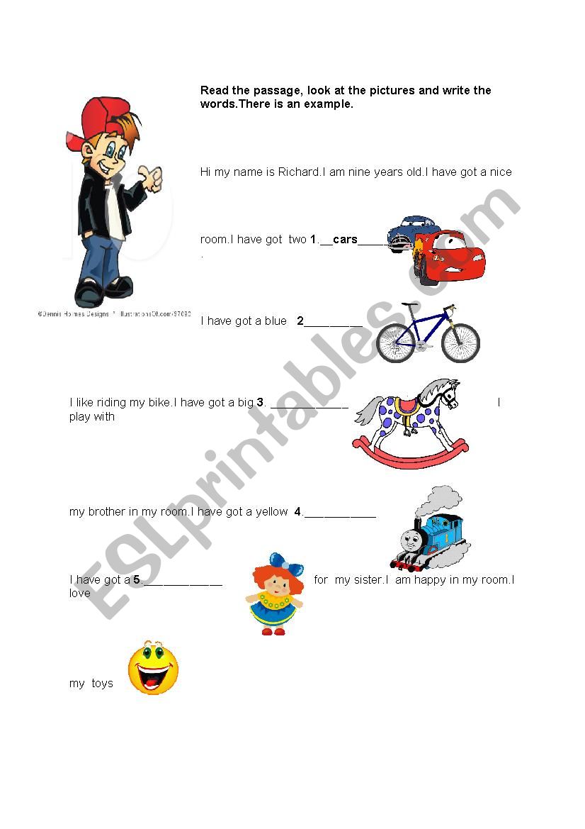 toys worksheet