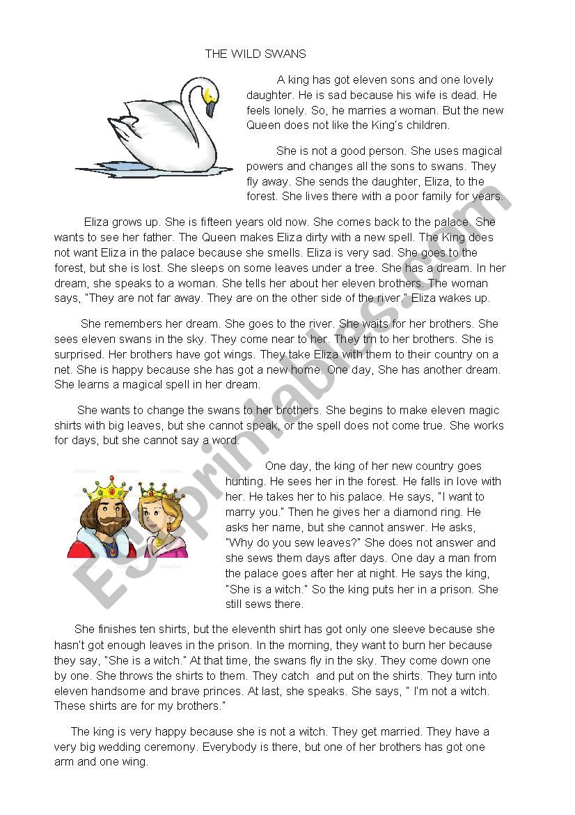 Story (Level 1) worksheet