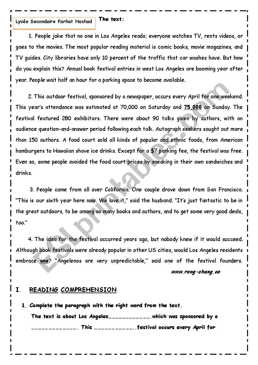 test correction 4th form Maths and Ecs