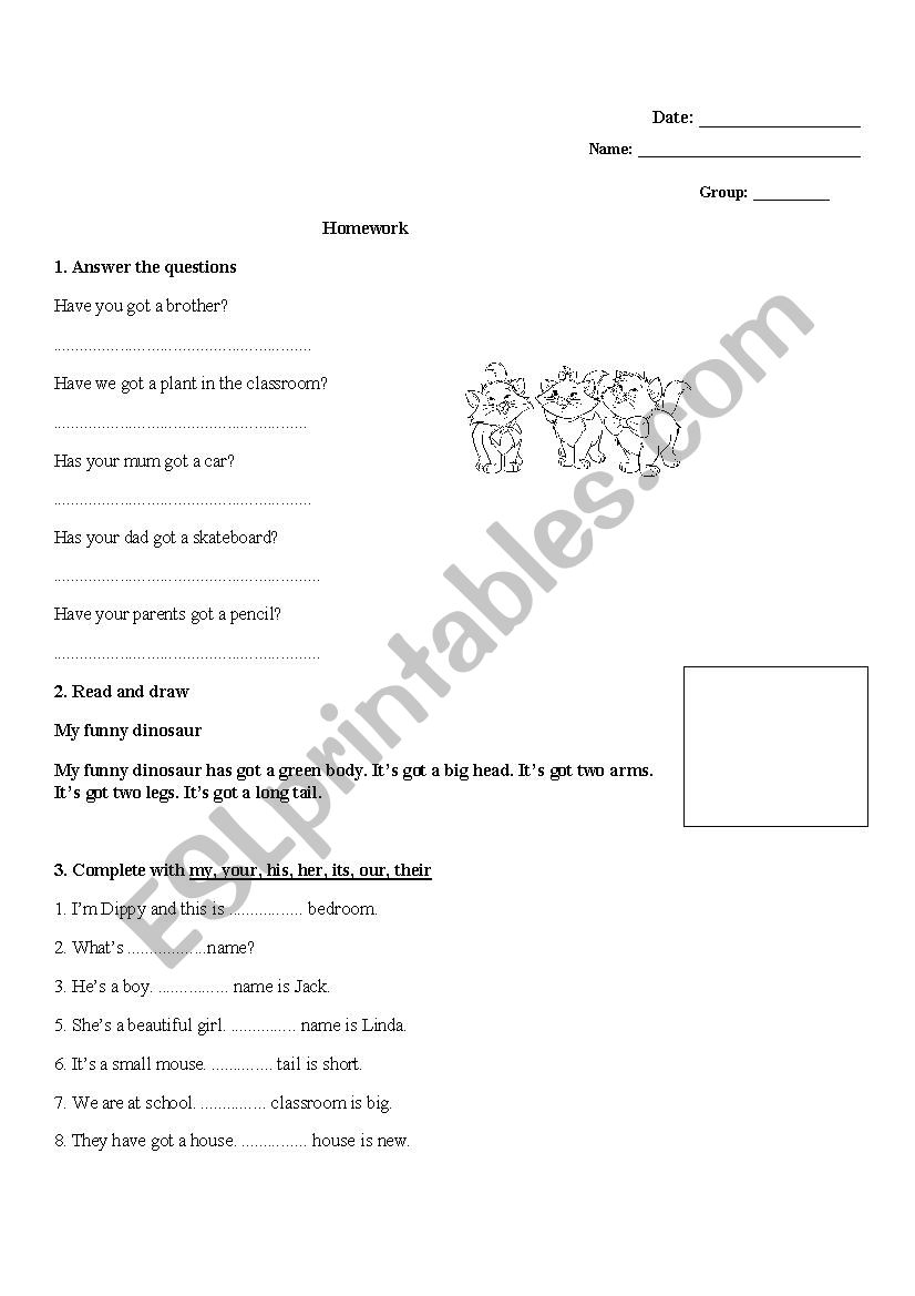 body parts worksheet