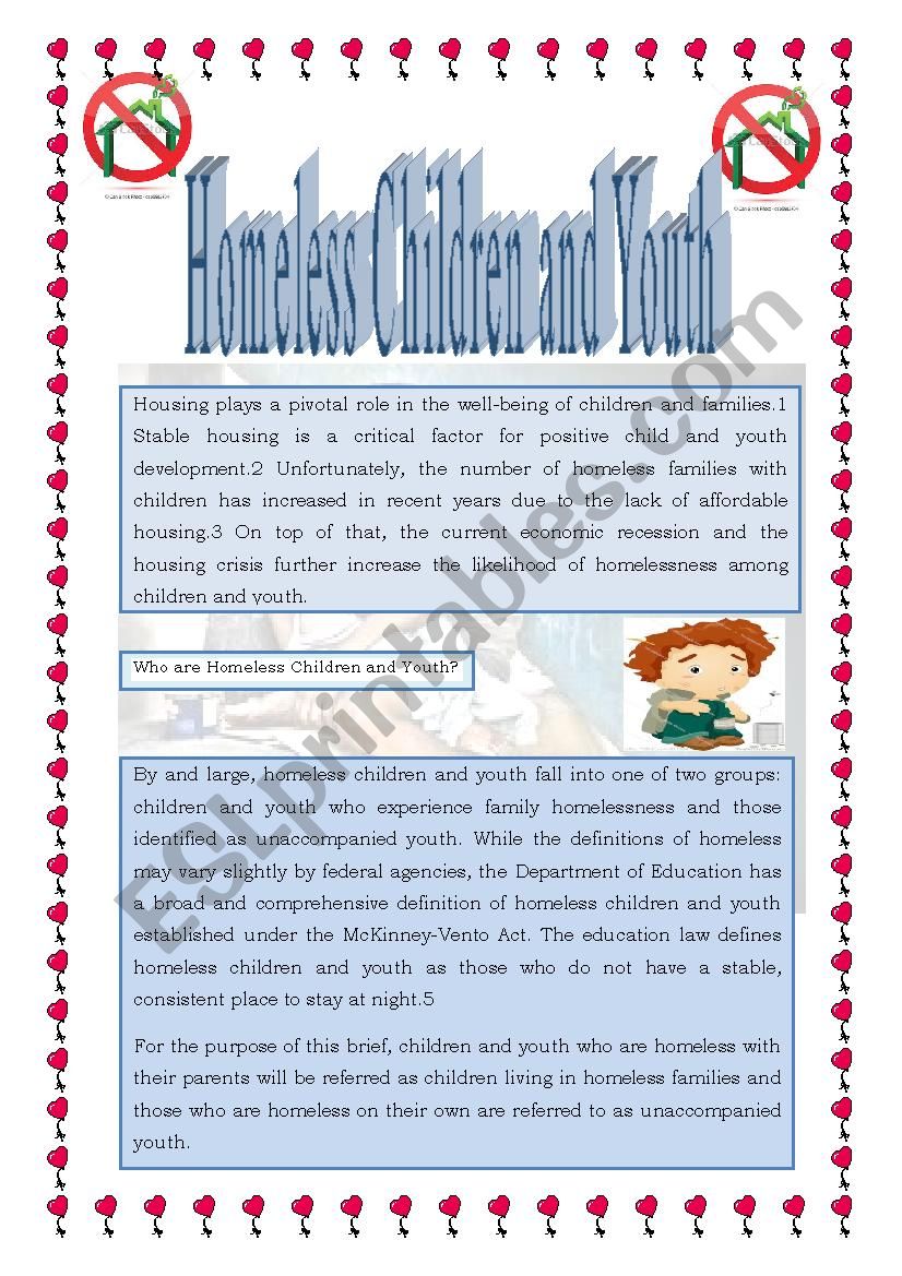 street children worksheet