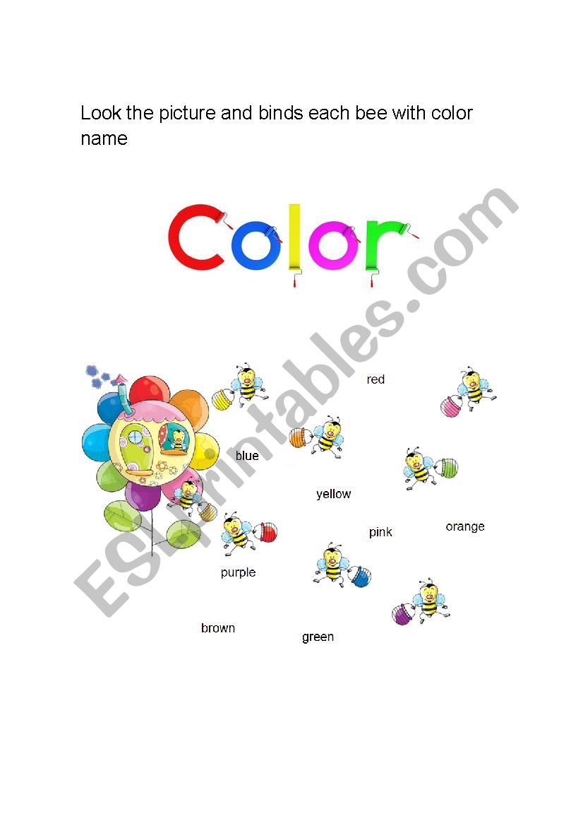 colors worksheet