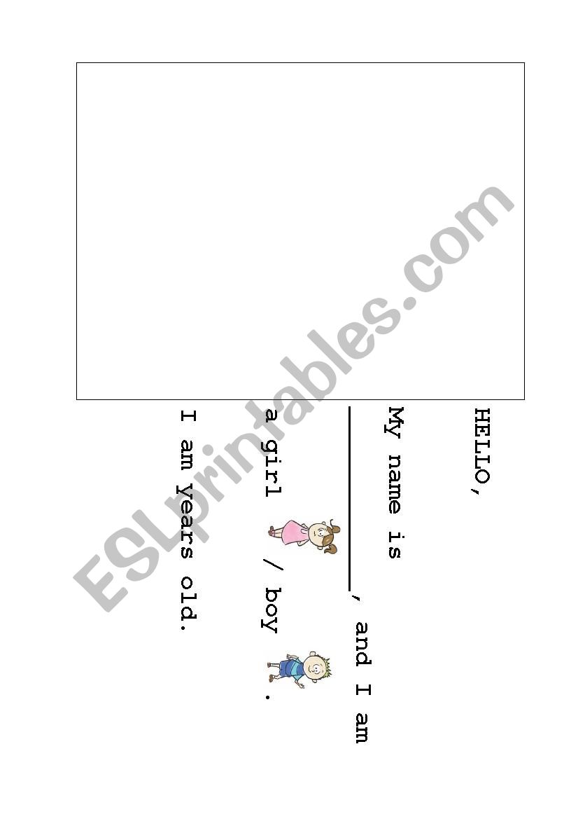 Hello worksheet