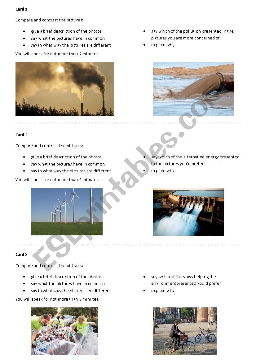 Environmetal Issues worksheet