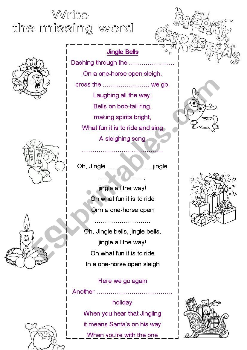 Christmas Carol worksheet