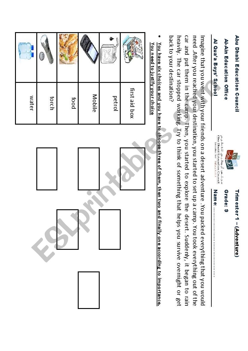 problem solving  worksheet