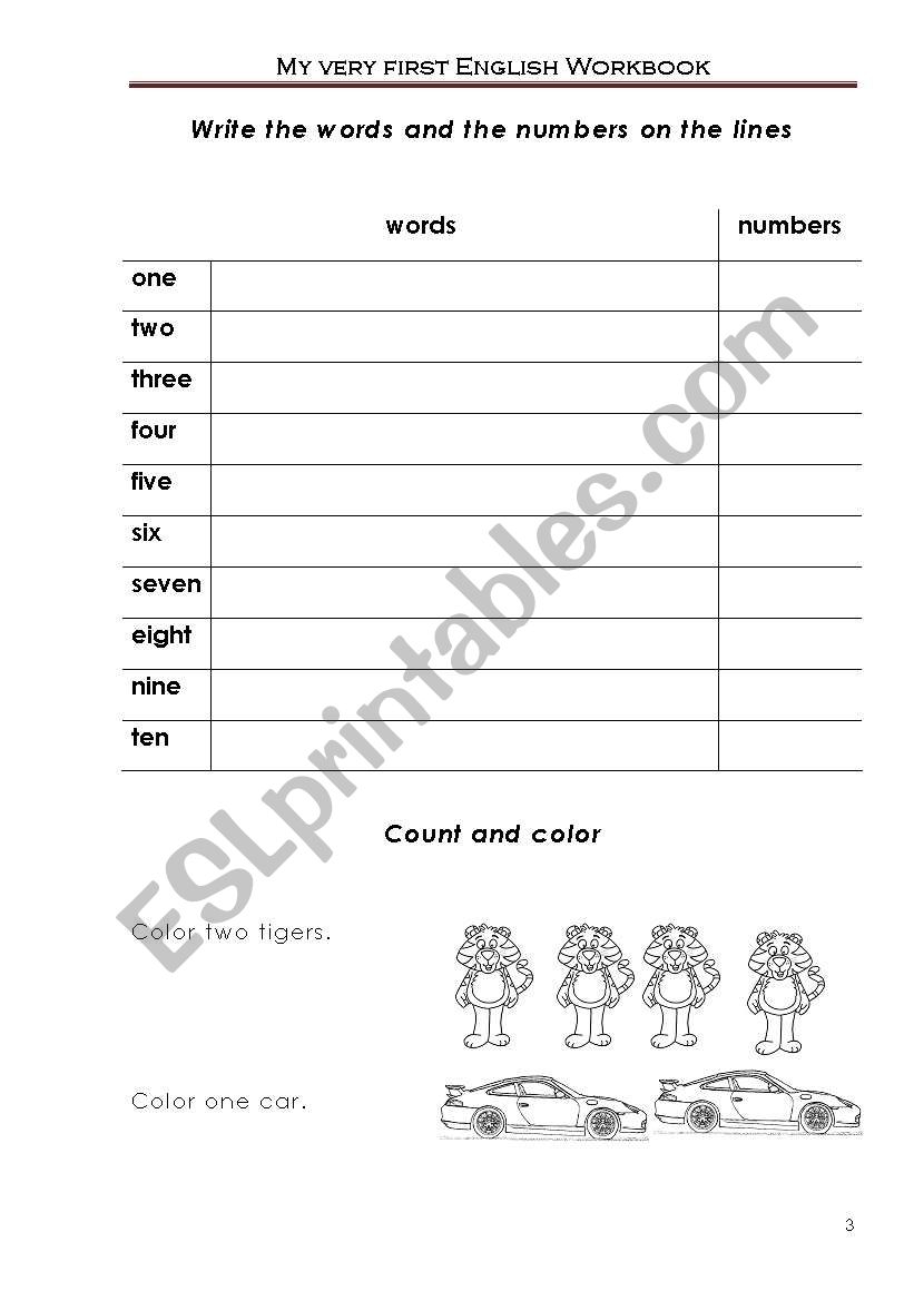 My very first English workbook p3