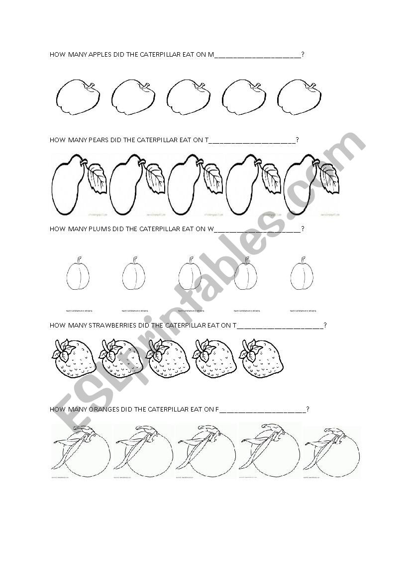 How many apples did the caterpillar eat on---?