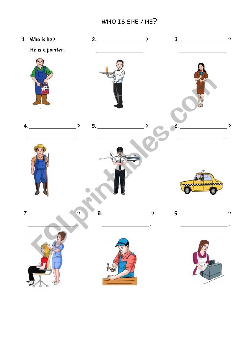 who is s/he? worksheet
