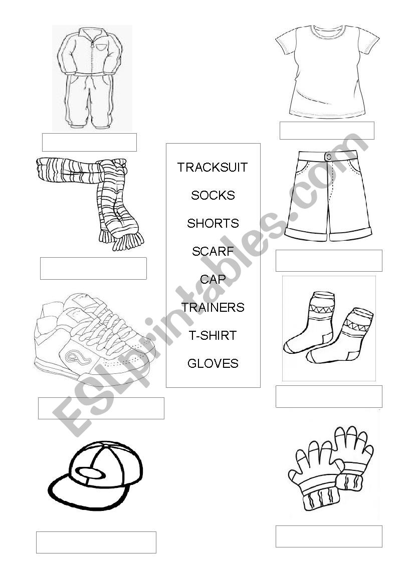 Clothes worksheet