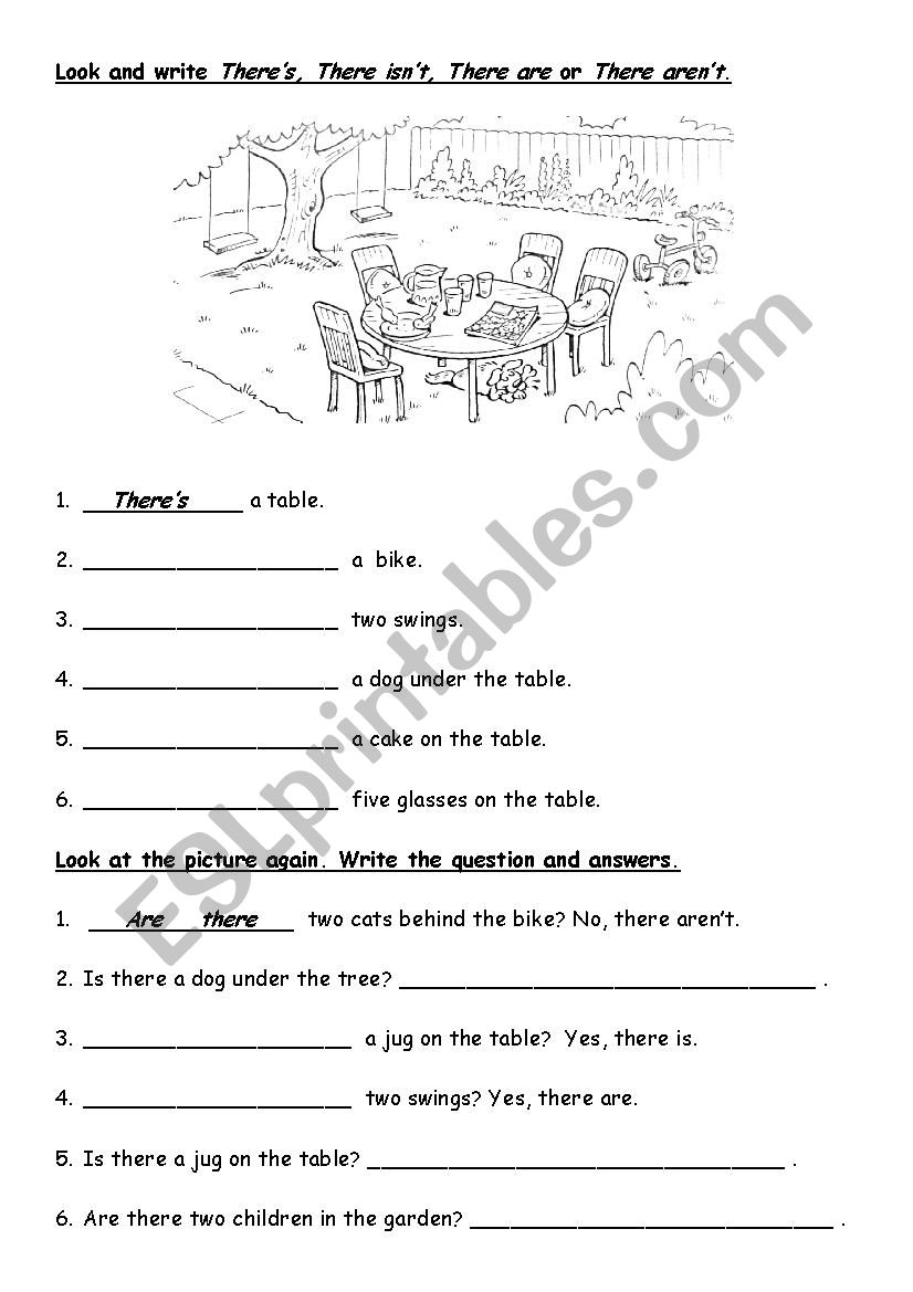 There is / there are worksheet