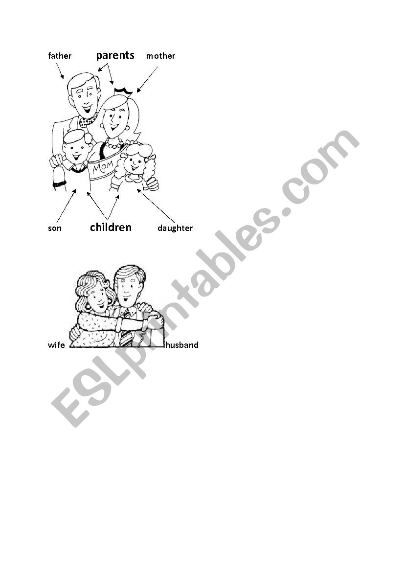 family members worksheet