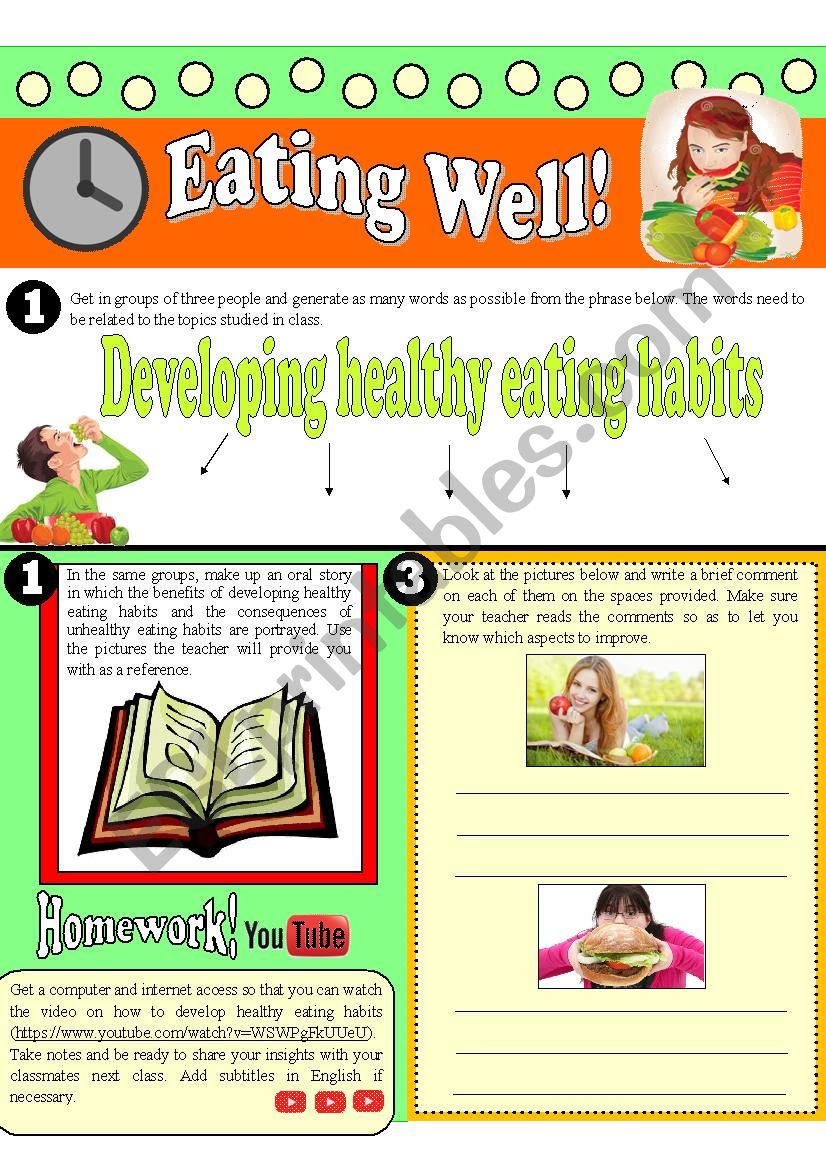 Eating Well worksheet