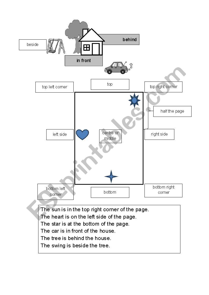 Following instructions worksheet