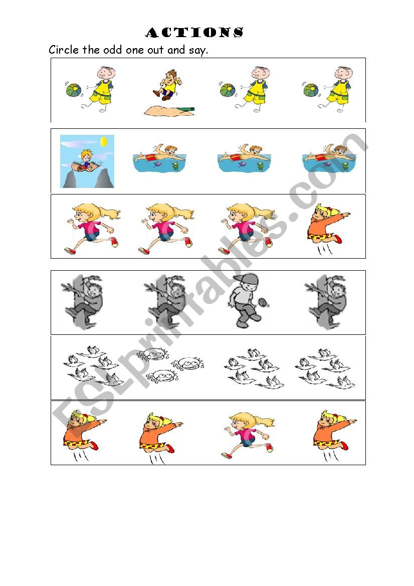 ACTIONS worksheet