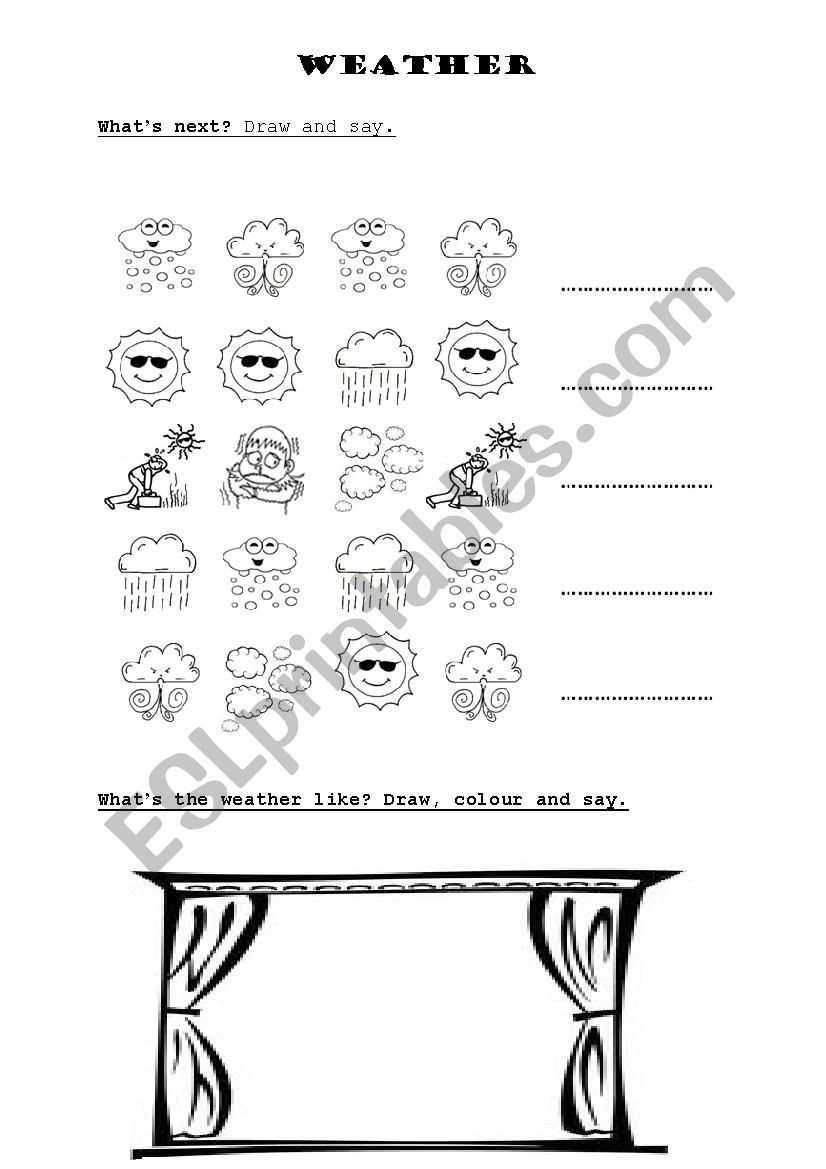 WEATHER worksheet