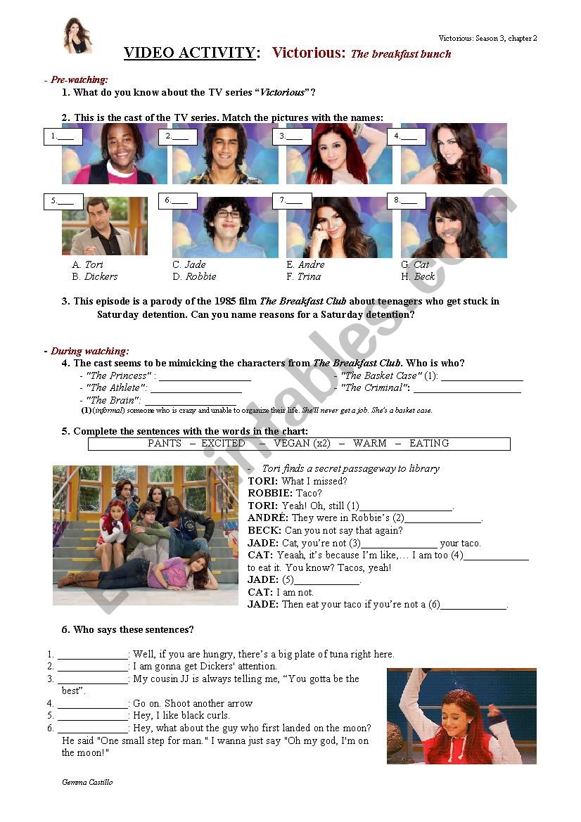 TV series Victorious; chapter: 