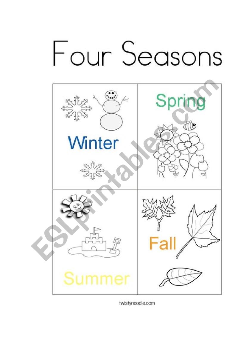 seasons worksheet