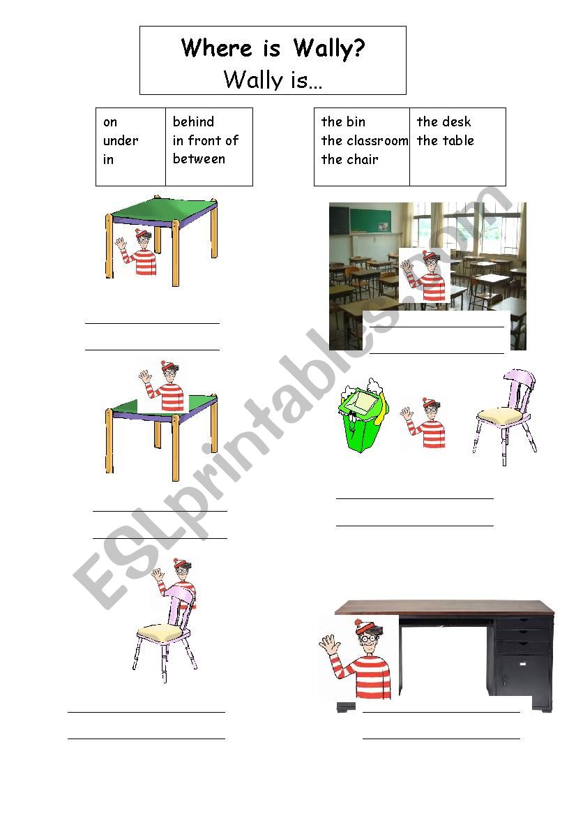 prepositions worksheet