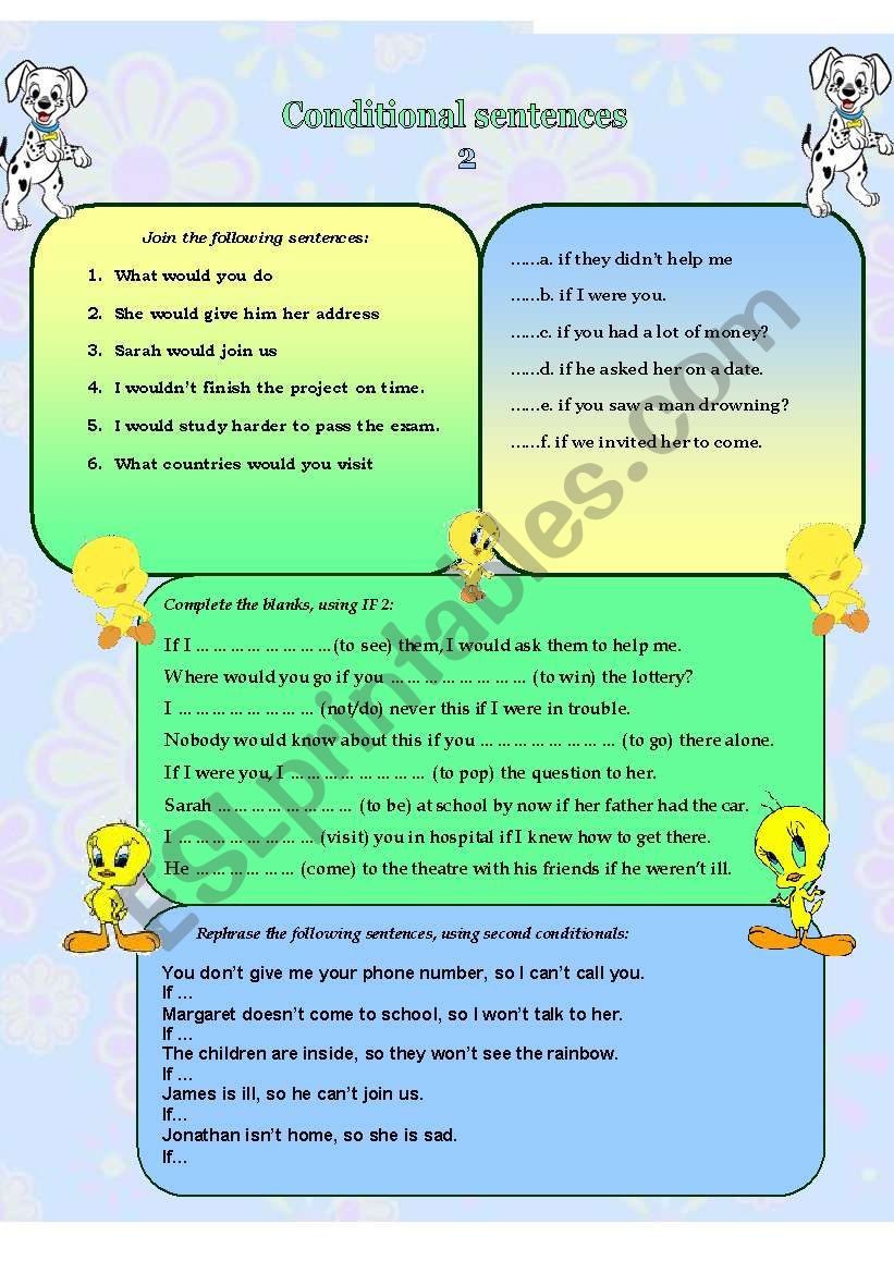 SECOND CONDITIONAL - exercises